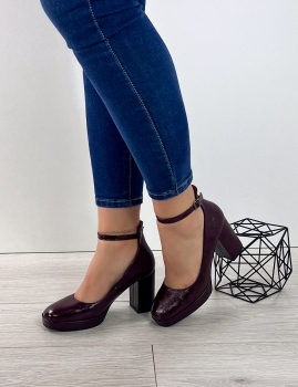 Sapatos Halia - Bordo